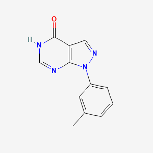 molecular formula C12H10N4O B1436500 1-(3-methylphenyl)-1H-pyrazolo[3,4-d]pyrimidin-4-ol CAS No. 650628-09-4