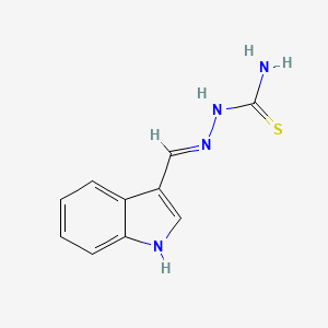 molecular formula C10H10N4S B1436501 (2E)-2-(1H-indol-3-ylmethylidene)hydrazinecarbothioamide CAS No. 6868-28-6