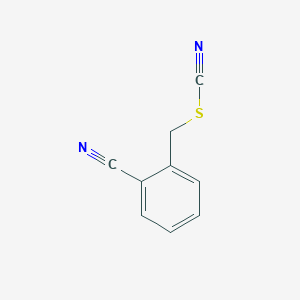 molecular formula C9H6N2S B14365036 (2-Cyanophenyl)methyl thiocyanate CAS No. 90418-94-3