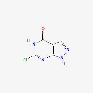 molecular formula C5H3ClN4O B1436504 6-氯-1H-吡唑并[3,4-d]嘧啶-4(7H)-酮 CAS No. 42754-97-2