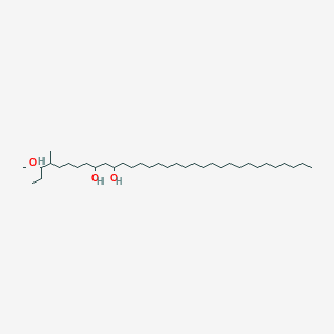 molecular formula C35H72O3 B14365045 3-Methoxy-4-methyltritriacontane-9,11-diol CAS No. 90996-42-2