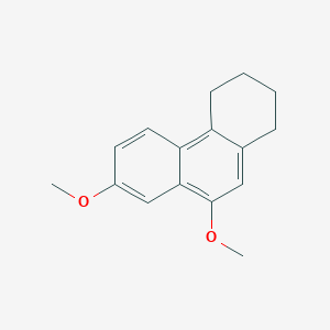 molecular formula C16H18O2 B14365057 7,9-Dimethoxy-1,2,3,4-tetrahydrophenanthrene CAS No. 90036-62-7