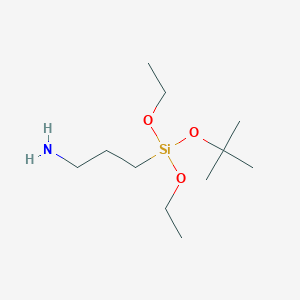 molecular formula C11H27NO3Si B14365074 3-[tert-Butoxy(diethoxy)silyl]propan-1-amine CAS No. 92835-24-0