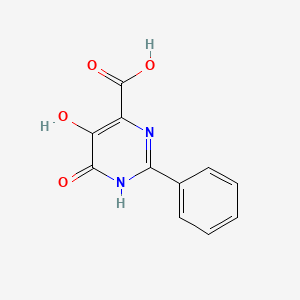 B1436508 5,6-Dihydroxy-2-phenylpyrimidine-4-carboxylic acid CAS No. 62222-38-2