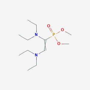 molecular formula C12H27N2O3P B14365086 Dimethyl [1,2-bis(diethylamino)ethenyl]phosphonate CAS No. 93370-40-2