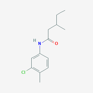 molecular formula C13H18ClNO B14365128 N-(3-Chloro-4-methylphenyl)-3-methylpentanamide CAS No. 92121-54-5