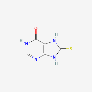 molecular formula C5H4N4OS B1436514 6-羟基-8-巯基嘌呤 CAS No. 6305-94-8