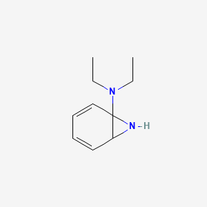 molecular formula C10H16N2 B14365240 N,N-Diethyl-7-azabicyclo[4.1.0]hepta-2,4-dien-1-amine CAS No. 91202-12-9