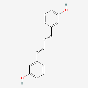 molecular formula C16H14O2 B14365264 3,3'-(Buta-1,3-diene-1,4-diyl)diphenol CAS No. 90297-53-3