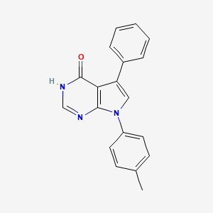 B1436531 7-(4-Methylphenyl)-5-phenyl-7H-pyrrolo[2,3-d]pyrimidin-4-ol CAS No. 865546-60-7
