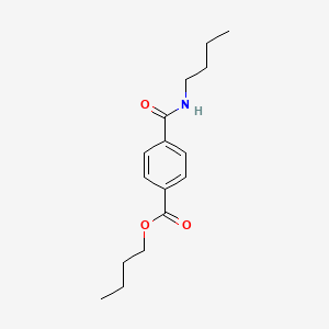 molecular formula C16H23NO3 B14365355 Butyl 4-(butylcarbamoyl)benzoate CAS No. 91485-70-0