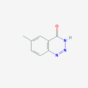 molecular formula C8H7N3O B1436537 6-Methyl-1,2,3-benzotriazin-4(3h)-one CAS No. 91532-23-9