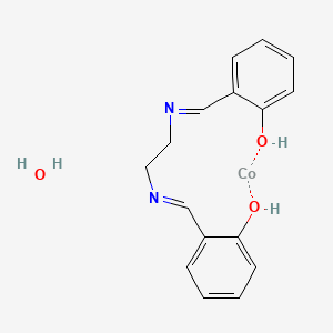 Cobalt;2-[2-[(2-hydroxyphenyl)methylideneamino]ethyliminomethyl]phenol;hydrate