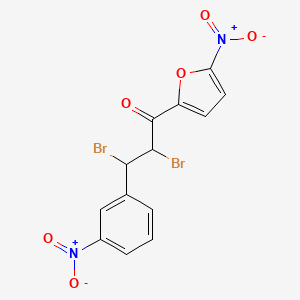 2,3-Dibromo-1-(5-nitrofuran-2-yl)-3-(3-nitrophenyl)propan-1-one