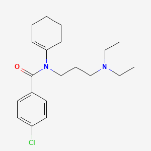 4-Chloro-N-(cyclohex-1-en-1-yl)-N-[3-(diethylamino)propyl]benzamide