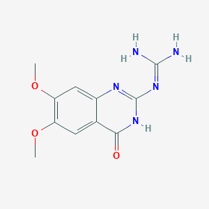 molecular formula C11H13N5O3 B1436543 1-(4-羟基-6,7-二甲氧基喹唑啉-2-基)胍 CAS No. 550299-59-7