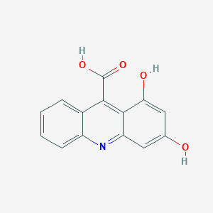 molecular formula C14H9NO4 B1436544 1,3-二羟基-9-吖啶甲酸 CAS No. 28332-99-2