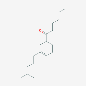 1-[3-(4-Methylpent-3-EN-1-YL)cyclohex-3-EN-1-YL]hexan-1-one