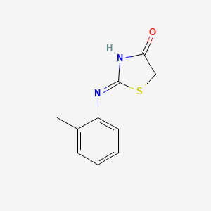 molecular formula C10H10N2OS B1436545 2-o-Tolylamino-thiazol-4-one CAS No. 37394-99-3