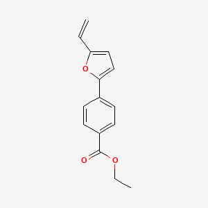 Ethyl 4-(5-ethenylfuran-2-yl)benzoate