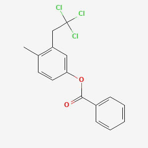 4-Methyl-3-(2,2,2-trichloroethyl)phenyl benzoate