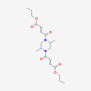 Propyl 4-[2,5-dimethyl-4-(4-oxo-4-propoxybut-2-enoyl)piperazin-1-yl]-4-oxobut-2-enoate