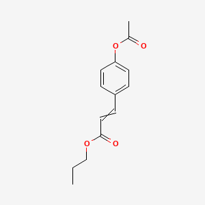 Propyl 3-[4-(acetyloxy)phenyl]prop-2-enoate