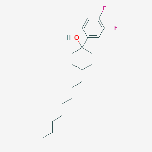 molecular formula C20H30F2O B14365559 1-(3,4-Difluorophenyl)-4-octylcyclohexan-1-ol CAS No. 91460-66-1