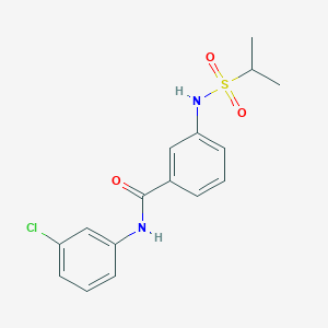 N-(3-Chlorophenyl)-3-[(propane-2-sulfonyl)amino]benzamide