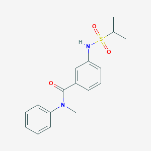 N-Methyl-N-phenyl-3-[(propane-2-sulfonyl)amino]benzamide