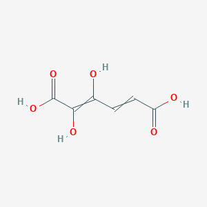 molecular formula C6H6O6 B14365770 2,3-Dihydroxyhexa-2,4-dienedioic acid CAS No. 91380-28-8