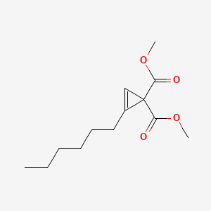 Dimethyl 2-hexylcycloprop-2-ene-1,1-dicarboxylate