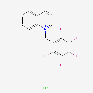 1-[(Pentafluorophenyl)methyl]quinolin-1-ium chloride