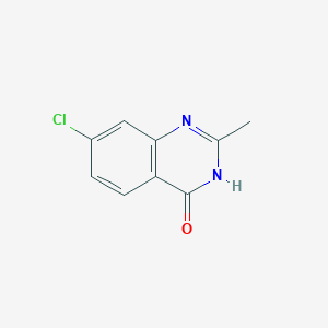 molecular formula C9H7ClN2O B1436579 7-氯-2-甲基喹唑啉-4-醇 CAS No. 7012-88-6