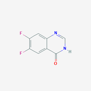 molecular formula C8H4F2N2O B1436580 6,7-二氟喹唑啉-4(3H)-酮 CAS No. 205259-37-6