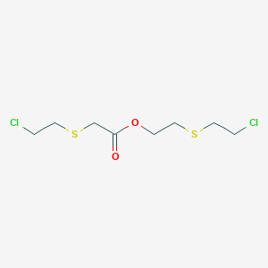 2-(2-Chloroethylsulfanyl)ethyl 2-(2-chloroethylsulfanyl)acetate