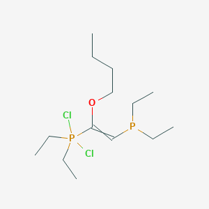 [1-Butoxy-2-(diethylphosphanyl)ethenyl](dichloro)diethyl-lambda~5~-phosphane