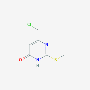 molecular formula C6H7ClN2OS B1436582 6-(chloromethyl)-2-(methylthio)pyrimidin-4(3H)-one CAS No. 89639-37-2