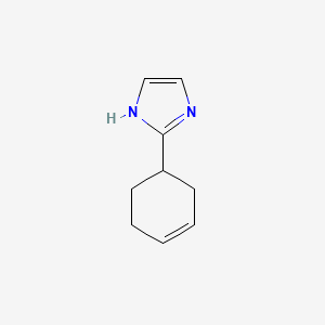 molecular formula C9H12N2 B14365829 2-(Cyclohex-3-en-1-yl)-1H-imidazole CAS No. 91937-94-9