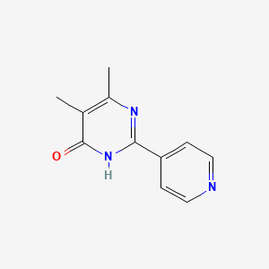molecular formula C11H11N3O B1436585 5,6-二甲基-2-(吡啶-4-基)嘧啶-4-醇 CAS No. 204394-40-1