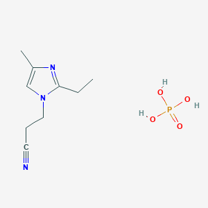 3-(2-Ethyl-4-methylimidazol-1-yl)propanenitrile;phosphoric acid