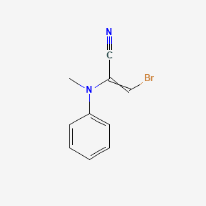 3-Bromo-2-[methyl(phenyl)amino]prop-2-enenitrile