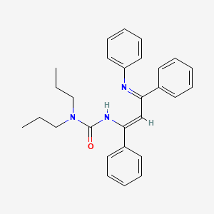 3-[(Z)-1,3-diphenyl-3-phenyliminoprop-1-enyl]-1,1-dipropylurea