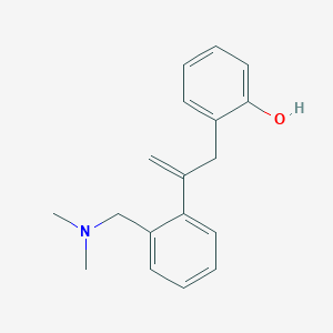 molecular formula C18H21NO B14365885 2-(2-{2-[(Dimethylamino)methyl]phenyl}prop-2-en-1-yl)phenol CAS No. 90136-97-3