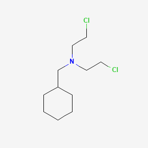 2-chloro-N-(2-chloroethyl)-N-(cyclohexylmethyl)ethanamine