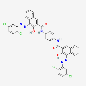 molecular formula C40H24Cl4N6O4 B1436591 Pigment Red 166 CAS No. 3905-19-9