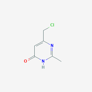 molecular formula C6H7ClN2O B1436594 6-(Chloromethyl)-2-methylpyrimidin-4-ol CAS No. 35252-96-1