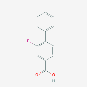 B143661 2-Fluorobiphenyl-4-carboxylic acid CAS No. 137045-30-8