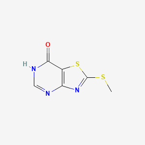 molecular formula C6H5N3OS2 B1436617 2-(Methylthio)thiazolo[4,5-d]pyrimidin-7(6H)-one CAS No. 119011-50-6