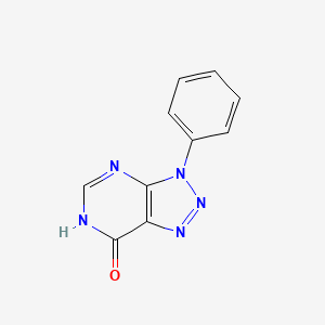molecular formula C10H7N5O B1436625 3-苯基-3,6-二氢-7H-[1,2,3]三唑并[4,5-d]嘧啶-7-酮 CAS No. 114306-16-0